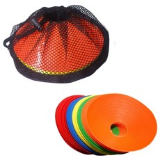 스포츠마니아 접시콘 10개 안전 축구콘 칼라콘 꼬깔콘 수업교재, 접시콘 10개혼합+보관가방, 1세트