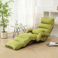 1인 쇼파 접이식 암체어 안락 의자 좌식 분리세척, 4. 그린