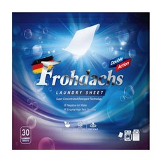 프 로 닥.스! 세탁세제 시트세제 드럼세탁기겸용 중성세제한장 빨래세제 종이세제, 5개, 30개입