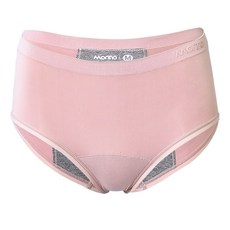 【MORINO】(4件組)石墨烯抑菌無縫生理褲：舒適透氣中腰女內褲，大彈力親膚, L 藕粉, 藕粉