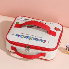 짱구 사각 도시락가방-레드 dus+708fC