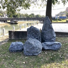 인공 조경석 정원석 마당꾸미기 테라스 화단 연못 바닥 장식 자연스러운 암석 질감 입체 소품, 13cm