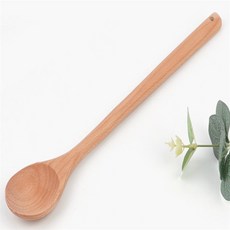 모두마켓 비취우드 나무 롱스푼 33cm 카페긴수저