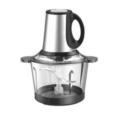 JOODA 믹서 스테인리스 고기 분쇄기 소형가정용믹서 고기소 대용량 자동조리기, 2L/유리