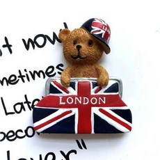 냉장고 자석 수집용 기념품 랜드마크 마그넷, 실버 빅 베어