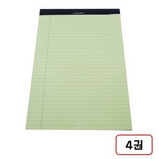 옥스포드)리갈패드(B5), 4권, 연두 50매(DN1002551)