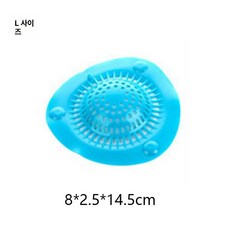 하수구 트랩 소용돌이 욕실 화장실 배수구 하수구트랩, 블루 일본식 L형 LEC 필터