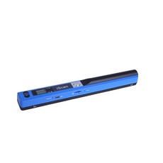 택배 바코드 스캐너 리더기 iScan 휴대용 한손 무선 모바일 문서 900DPI 타입 c LCD 디스플레이 JPG/PDF 형식 A4 for Business Home, Blue