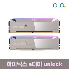 OLOy 메모리 DDR5-6400 CL32 BLADE RGB MIRROR 패키지 32GB(16Gx2) 하이닉스 A다이 Unlock SI PC메모리