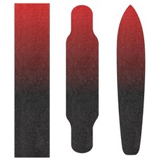 Wudan 스케이트보드 그립 테이프 시트 83.8x22.9cm(33x9인치) 블랙 레드 버블 프리 방수 스쿠터 테이프 롱보드 롤러보드용 사포, Wudan 스케이트보드 그립 테이프 시트 83.8x22