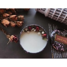 手作乾燥花大豆蠟燭 香氛居家擺飾 禮物首選 多款造型, 1個