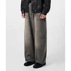 [디미트리블랙] ASI 포시즌 워시드 와이드핏 데님 팬츠_그레이