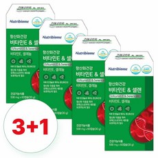 뉴트리바이옴 항산화건강 비타민E & 셀렌 셀레늄, 60정, 4개