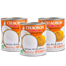 차오코 Chaokoh 코코넛밀크 17프로, 1개, 2.9L