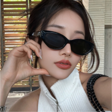 루비온 캣츠아이 자외선 차단 여성 뿔테 패션 UV400 여자 선글라스