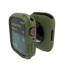 Elkson Apple Watch Series 9/8/7 軍規級防水耐震保護殼 45mm, 軍綠, 1個