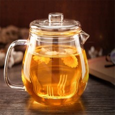 온길상점 내열유리 차포트 500ml 티거름망
