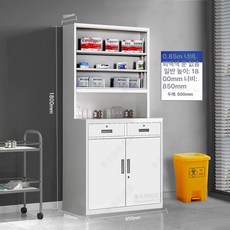 철제 사물함 옷장형 락커 사무용 캐비넷 개인 보관함, 1.2mm, 85cm 그레이화이트 도어 없음