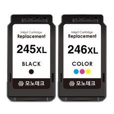 모노테크 캐논 호환잉크 PG-245 CL-246 XL 세트, 1세트, PG-245XL 검정+CL-246XL 컬러 대용량/호환