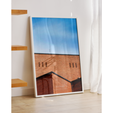 벽돌 건물 포스터 Horizon 모던 인테리어 감성 하늘 사진(A4 포스터 1p 증정)