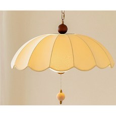 華燈惠 法式中古風布藝花瓣吊燈, D450*H300, D450*H300