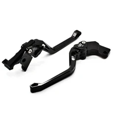 조절 가능한 짧은 롱 브레이크 클러치 레버 액세서리 Aprilia SX125 2008 오토바이, 03 168mm Black, 01 빠른