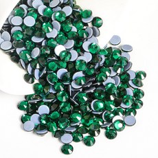 [Beadsland]비즈랜드 핫픽스 라인석 공예 의류 DIY 장식용 - 에메랄드, 288개, 에메랄드,SS30,6.3-6.5mm