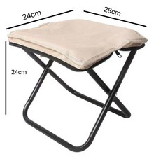 휴대용 캠핑 접이식 의자 다기능 벤치 미니 낚시 작은 마자르, [오프화이트] 접이식 핸드백 스툴