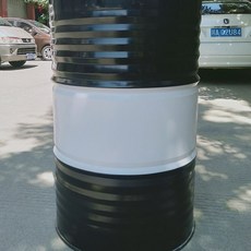 드럼통 철제 폐유 산업용 오일 대용량 배럴 화이트 기름통, 1개, C. 진한 파란색 흰색