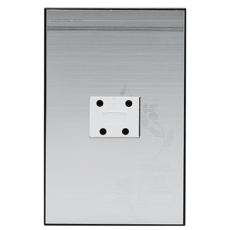 아이언실버 매입형 전화 통신 콘센트 4P