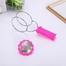마법 비행 팽이 회전팽이 장난감 스트레스 해소 빛나는, 분홍색 마법 날아다니는 팽이
