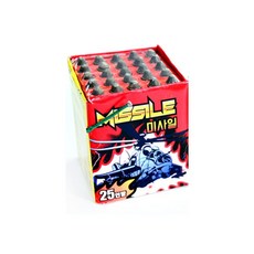 미사일폭죽x6개 25연발불꽃놀피리소리폭죽 스파클라 다연발폭죽