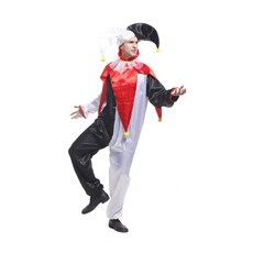 大人變裝服 黑白小丑服裝 萬聖節派對服裝, 1個