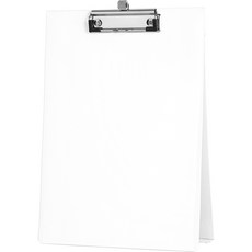 (100부이상 인쇄비 무료!) 세우세 A4 클립보드 카페 메뉴판 서류받침대 실속형, 1개, 화이트 (세로형-스프링 펜 수납홀 있음)