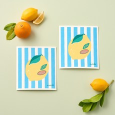 [모던하우스 본사직영] 프루티 셀룰로스 행주 레몬 2p