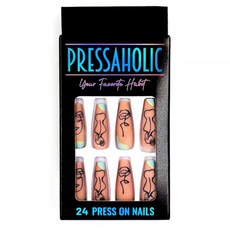 Pressaholic 프레스 온 네일 - 24 스타일: 피카소 곡선 145348