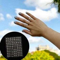 실버 스티커네일 손톱스티커 셀프네일스티커 pys+04327nu