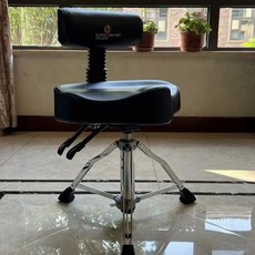 공연 진료 피아노의자 리프팅 회전방지 버스킹 체어 회전, 2세대 유압 드럼 스툴 등받이 조절 가능, 1개