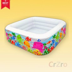 인텍스 아쿠아 사각 풀장 160 50cm 수영장 물놀이 베란다 가족 조립식용