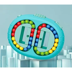 새로운 14세 이상 회전 마술 콩 손가락 끝 장난감 스핀 구슬 퍼즐 게임 학습 교육 성인 스트레스 릴리프, 03 하얀색, 1개