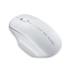 unphic POLYWELL 無線滑鼠，人體工學設計，舒適握感，無線連接，簡約時尚, 白色