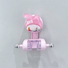 《小日子家居館》新款 花灑支架 花曬固定座 強力吸盤免打孔 可移動 衛生間可愛兒童男女, 美樂蒂(花灑支架)