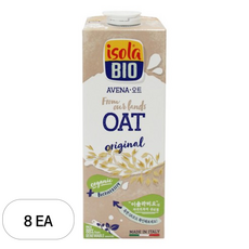 이솔라비오 유기농 귀리음료, 1L, 8개