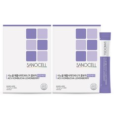 사노셀 애플사이다비니거 콤부차 레몬베리, 5g, 2박스, 28개입