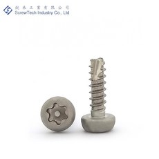 銳禾 工廠直營 #4-24x9.53 盤頭/丸頭 割尾 防盜螺絲 不鏽鋼 PHTC040095-S40J, 1個