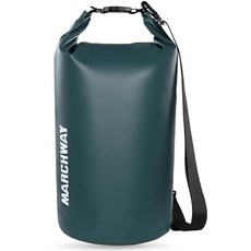 MARCHWAY 플로팅 방수 드라이 백 백팩 5L/10L/20L/30L/40L 롤 탑 자루는 카약 래프팅 보트 타기 수영 캠핑 하이킹 해변 낚시를 위한 장비를 건, 블랙쉬 그린