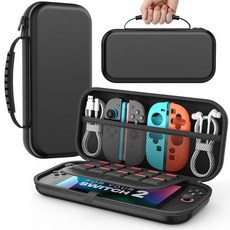MoKo Carrying Case for Nintendo Switch 2(2025) Protective Hard Shell Portable Travel Carry Case P, 블랙