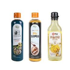 굴소스 만능간장 카놀라유 3종세트 벌크 각 500ml 웰크리, 1개, 1500L