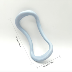 瑜珈伸展環 輔助瑜珈姿勢 提升柔軟度 輕巧便攜, 白色, 1個