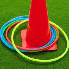 던지기 놀이 링 체육 대회 운동회 체육 게임, 블루1개